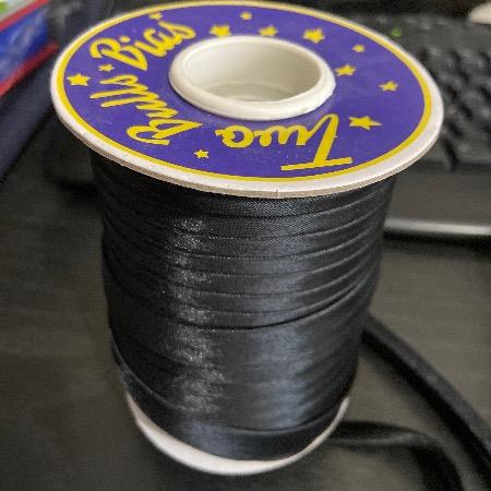 نوار اریب ساتن مشکی